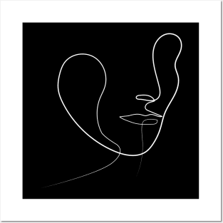 Abstract Face| One Line Artist | Minimal Art | One Line Art | Minimalist Posters and Art